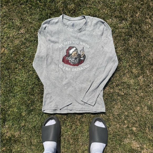 Y2K Lucky Brand Graphic Thermal Long Sleeve NWOT - Picture 1 of 3